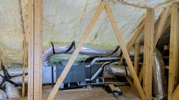Insulation in the attic