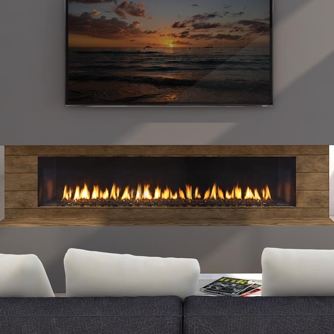 New York View 72 Power Vent Gas Fireplace