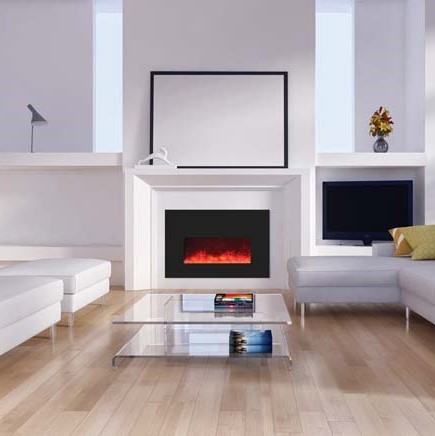 image of the fireplace Amantii INSERT-26-3825-BG