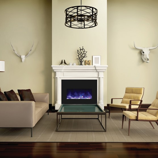 image of the fireplace Amantii INSERT-33-4230-BG
